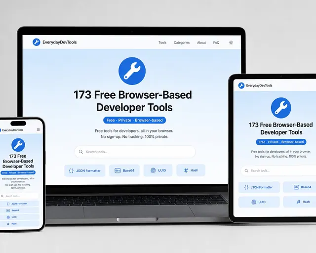 EverydayDevTools Websites project mockup